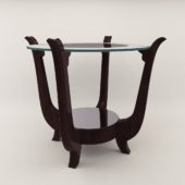 3d model Coach table – Art Deco 1930