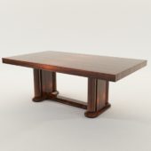 3d model Dining table – Art Deco 1920