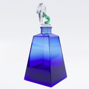 3d model Bottle for perfume – Murano 80. years