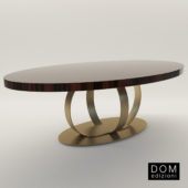 3d model Elliptic dinner table Andrew – Design by Domenico Mula (Dom Edizioni)