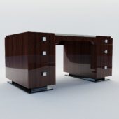 3d model Writing desk – Art Deco style