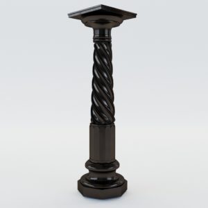 3d model Serpentine column – Italy, 19. century