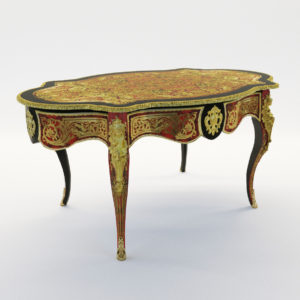 3d model Salon table of Boulle style – France, 19. century