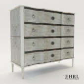 3d model Swedish chest of drawers – Newly painted on softwood