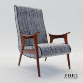 3d model Scandinavian armchair – 1960