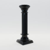 3d model Neoclassical style column about 1900