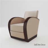 3d Model Art Deco Armchair - France About 1920