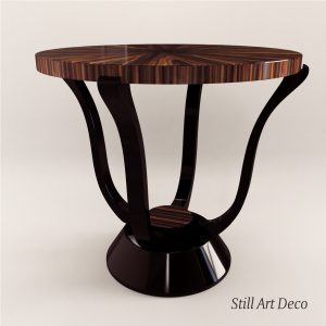 3d Model Side Table - Art Deco Style