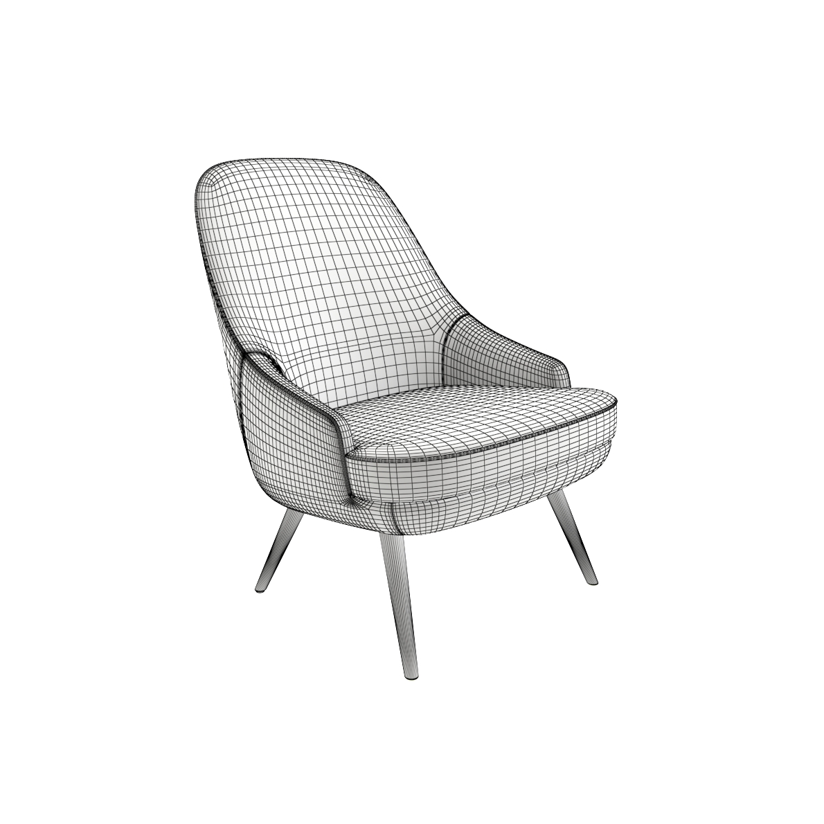 Chair and Bar chair from Walter Knoll - 3D Realistic Model - Artium3D