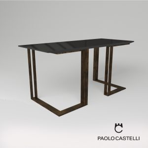 3d Model Black&Gold Console From Paolo Castelli - Design By Luca Scacchetti
