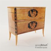 3d Model Biedermeier Commode With Black Ink Painting - South Germany 1820 - Georg Britsch