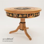 3d Model Biedermeier Salon Table With Black Ink Painting - South Germany 1820 - Georg Britsch