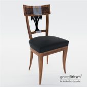 3d Model Biedermeier Chair With Black Lacker Ornament – South Germany, Munich 1815 - Georg Britsch