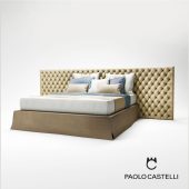 3d Model My Bed Capitonné From Paolo Castelli - Design By Paolo Castelli