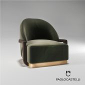 3d Model Armchair Lady Peacock From Paolo Castelli - Design By Cristiano Gatto