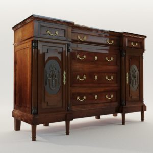 3d model Historicism commode – Germany 1880